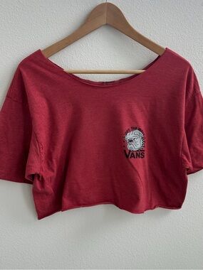 Vans Bulldog off the shoulder cropped top